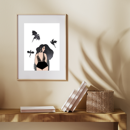 Dragon Lady Art Print