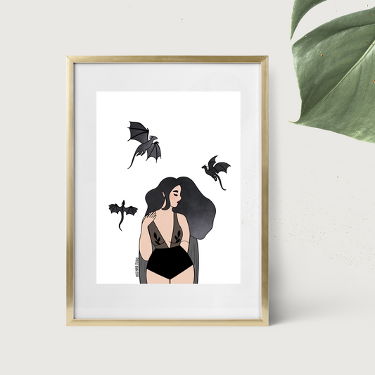 Dragon Lady Art Print