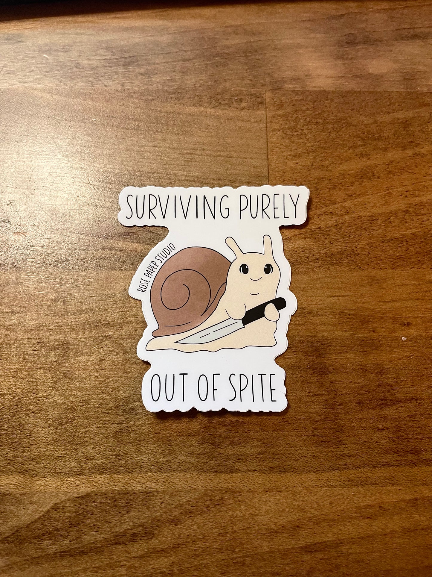 Surviving Purely Out of Spite Sticker