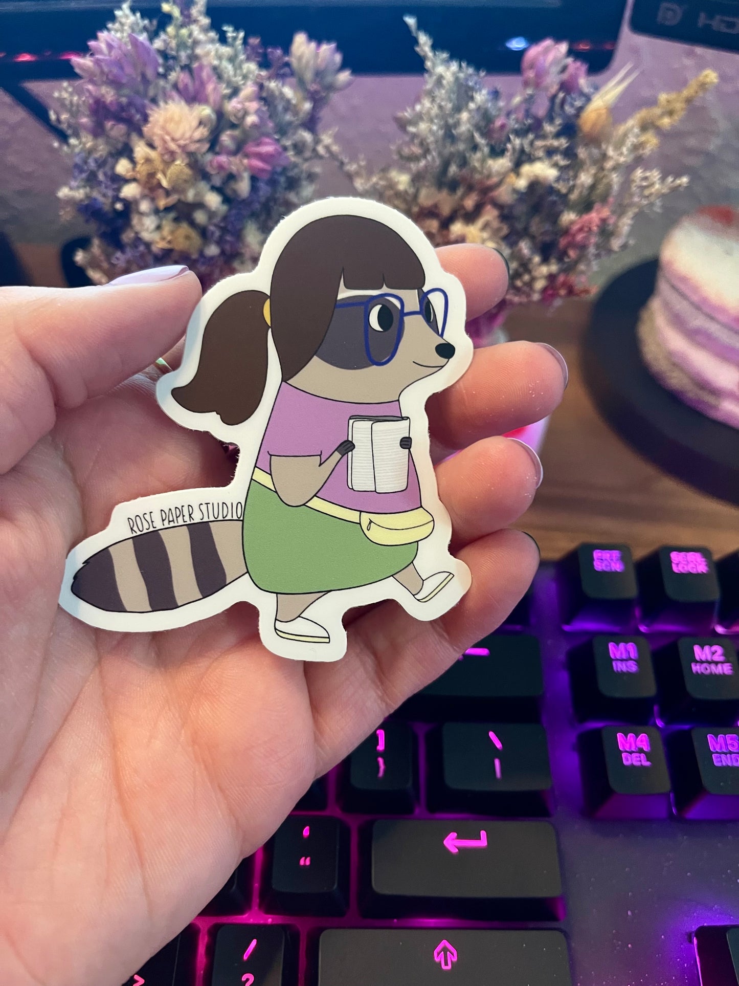 A Poem by Raccoon Gayle | Weatherproof Die Cut Sticker