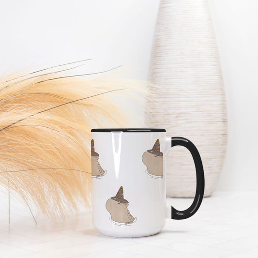 Agnes the Capybara | Deluxe Ceramic Mug with Black Handle | 15oz