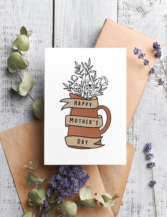 Happy Mother's Day | Blank Calligraphy Greeting Card
