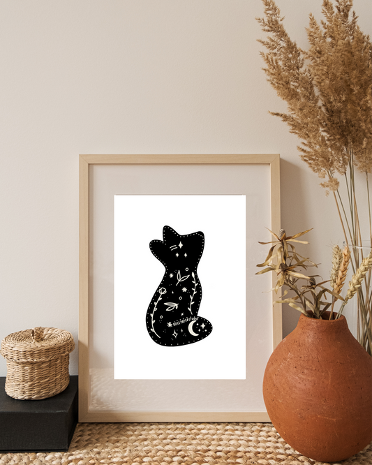 Moon Fox | Botanical Art Print