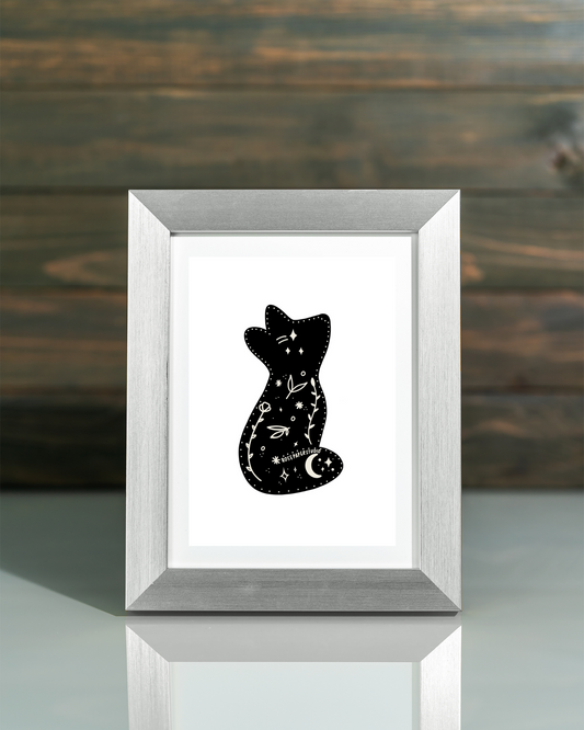 Moon Fox | Botanical Art Print
