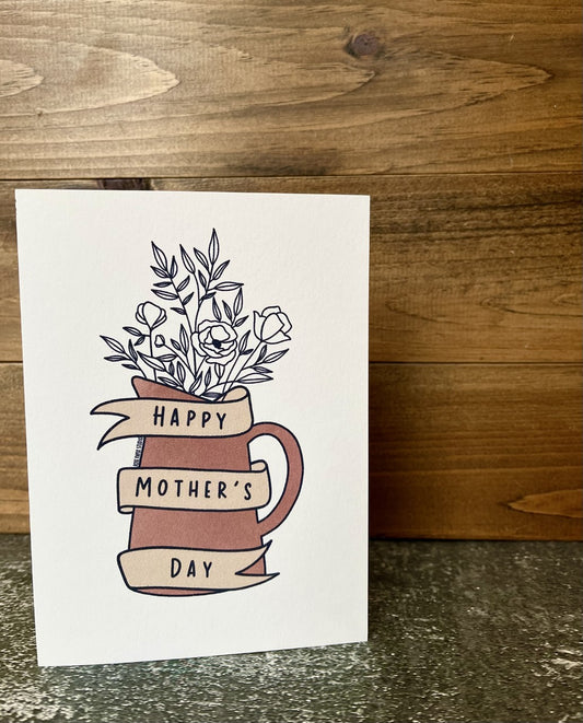 Happy Mother's Day | Blank Calligraphy Greeting Card