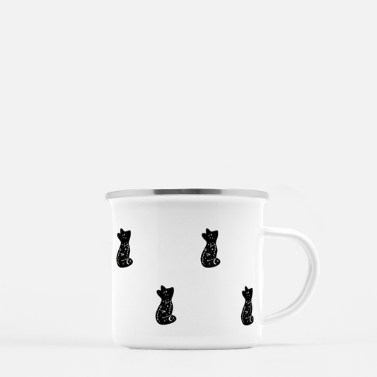 Moon Fox | Enamel Camp Mug | 10oz
