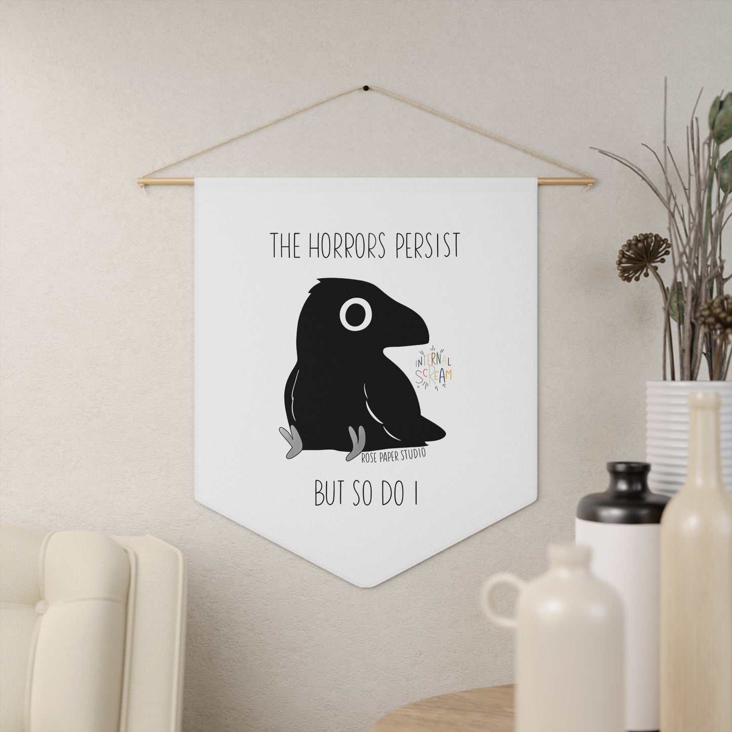Edgar Allan Crow | Pennant Banner
