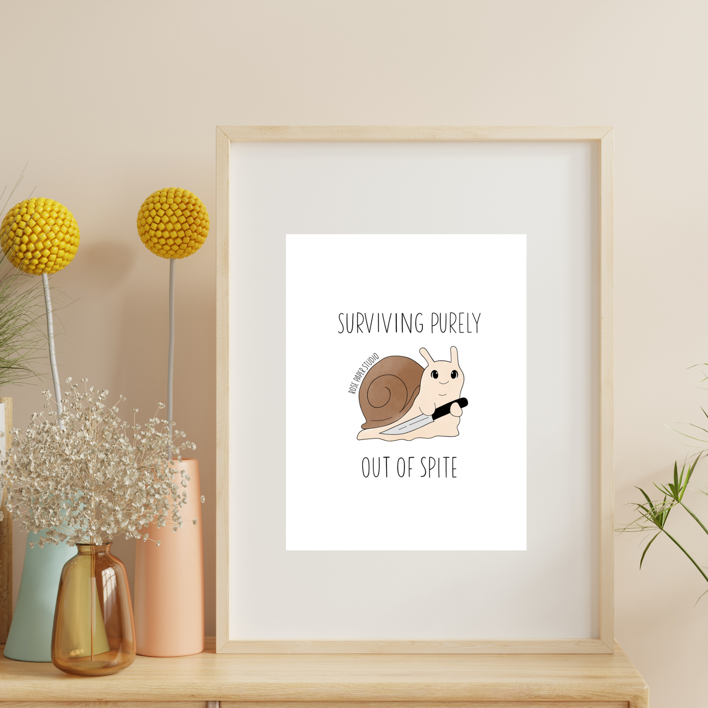 Surviving Purely Out of Spite | Art Print