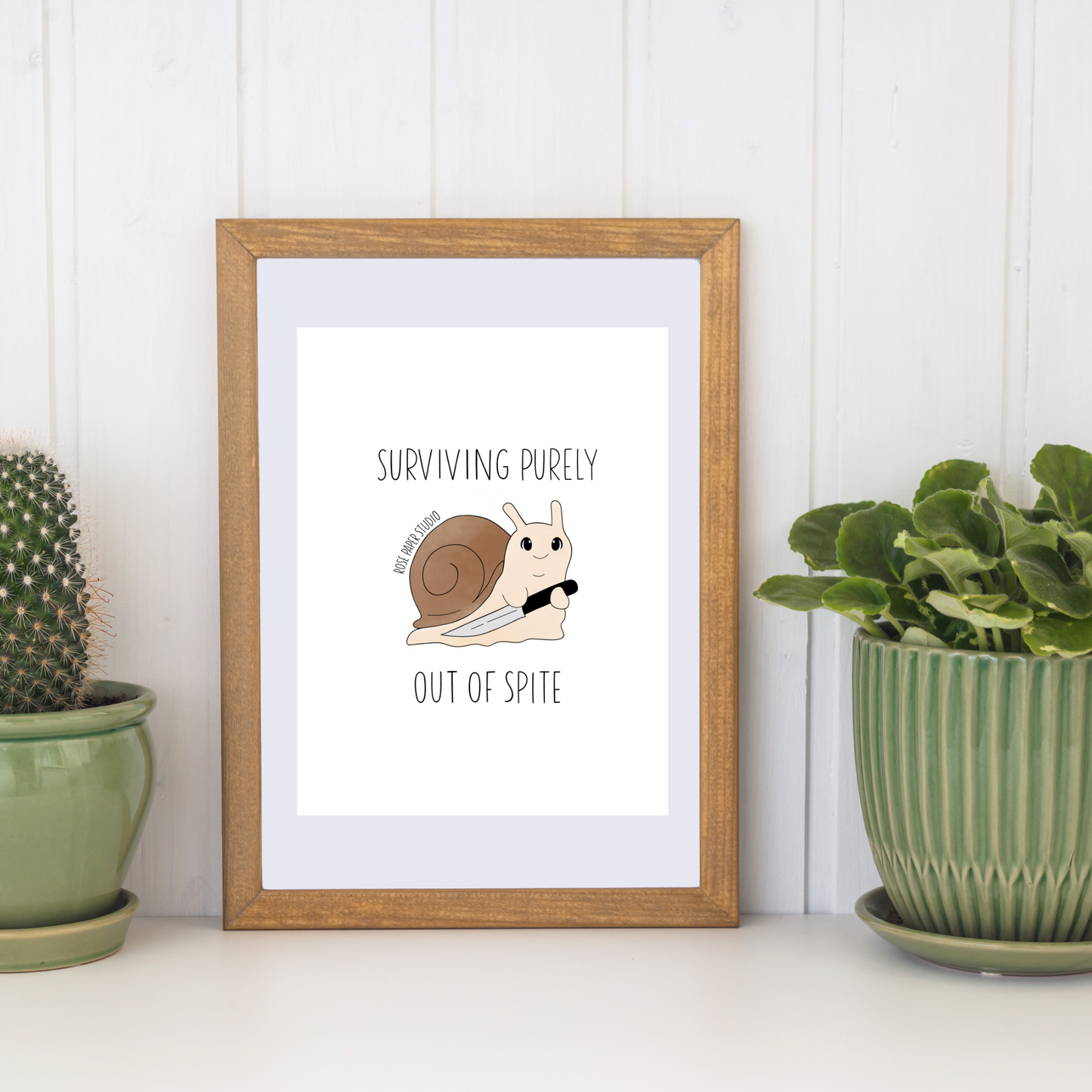 Surviving Purely Out of Spite | Art Print