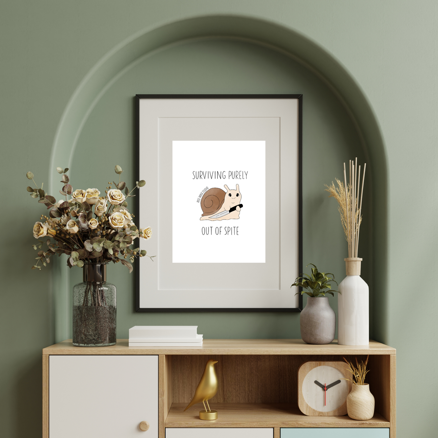 Surviving Purely Out of Spite | Art Print