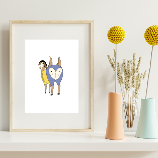 Two Butted Gene | Art Print