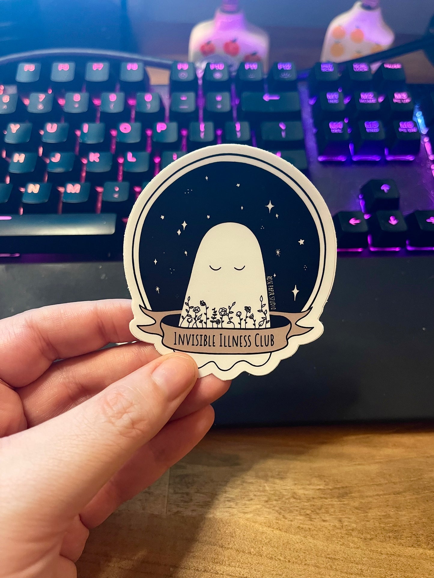 Invisible Illness Club Sticker