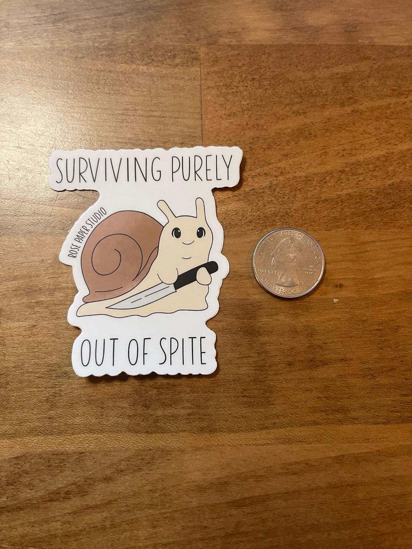 Surviving Purely Out of Spite Sticker