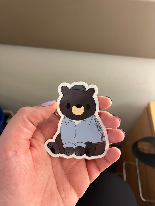 Teddy Bear Teddy | Weatherproof Die Cut Sticker