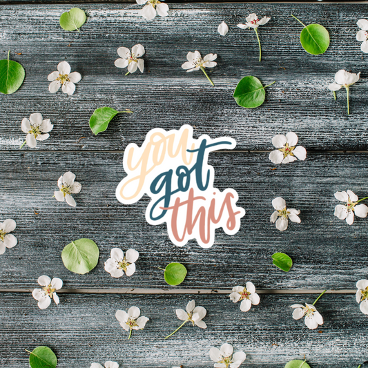 You Got This | Weatherproof Die Cut Sticker