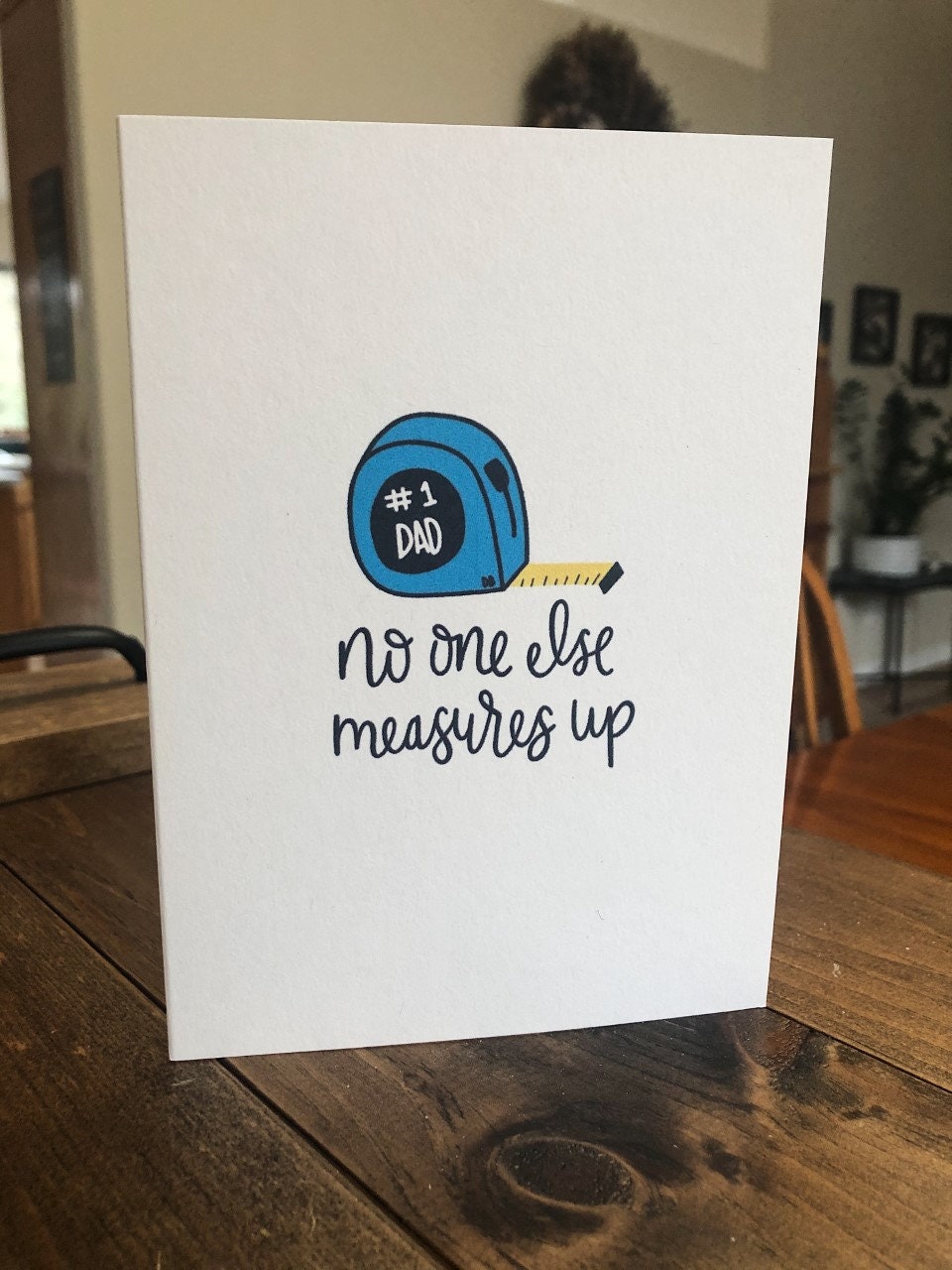 No One Else Measures Up | Blank Calligraphy Greeting Card