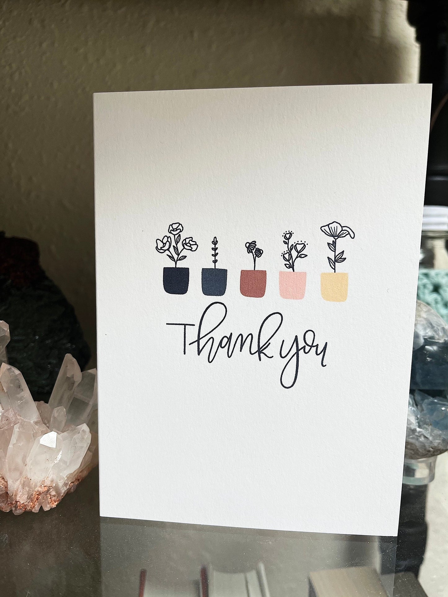 Thank You | Blank Calligraphy Greeting Card