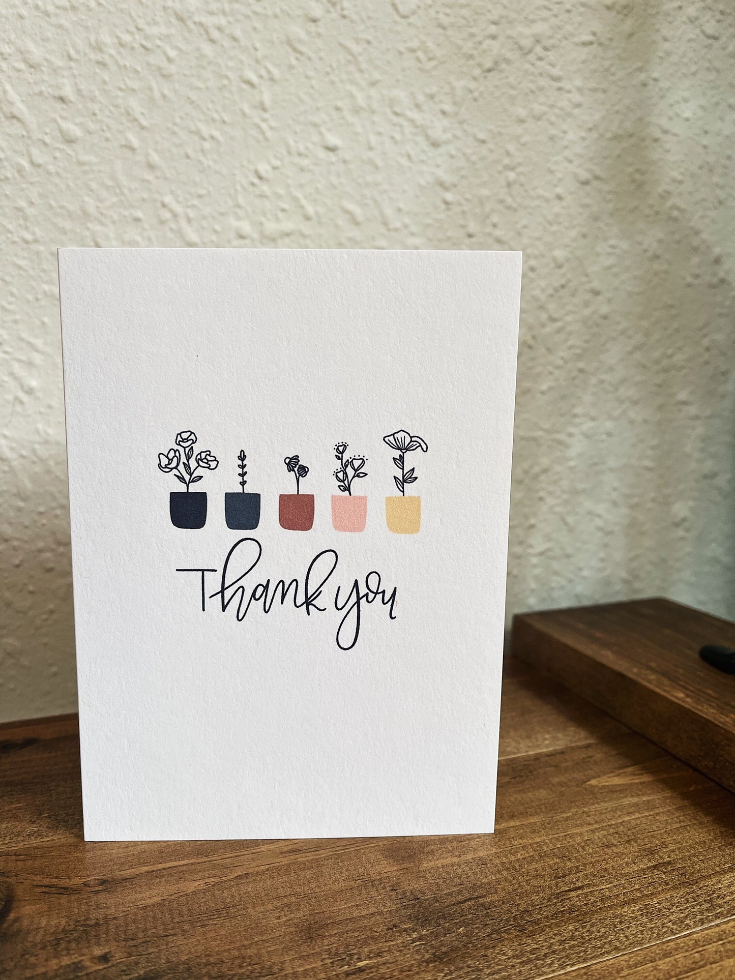 Thank You | Blank Calligraphy Greeting Card