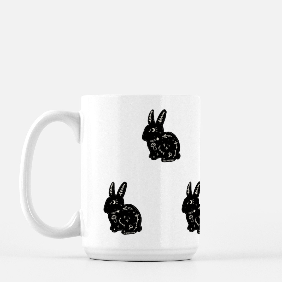 Moon Bunny | Deluxe Ceramic Mug | 15oz