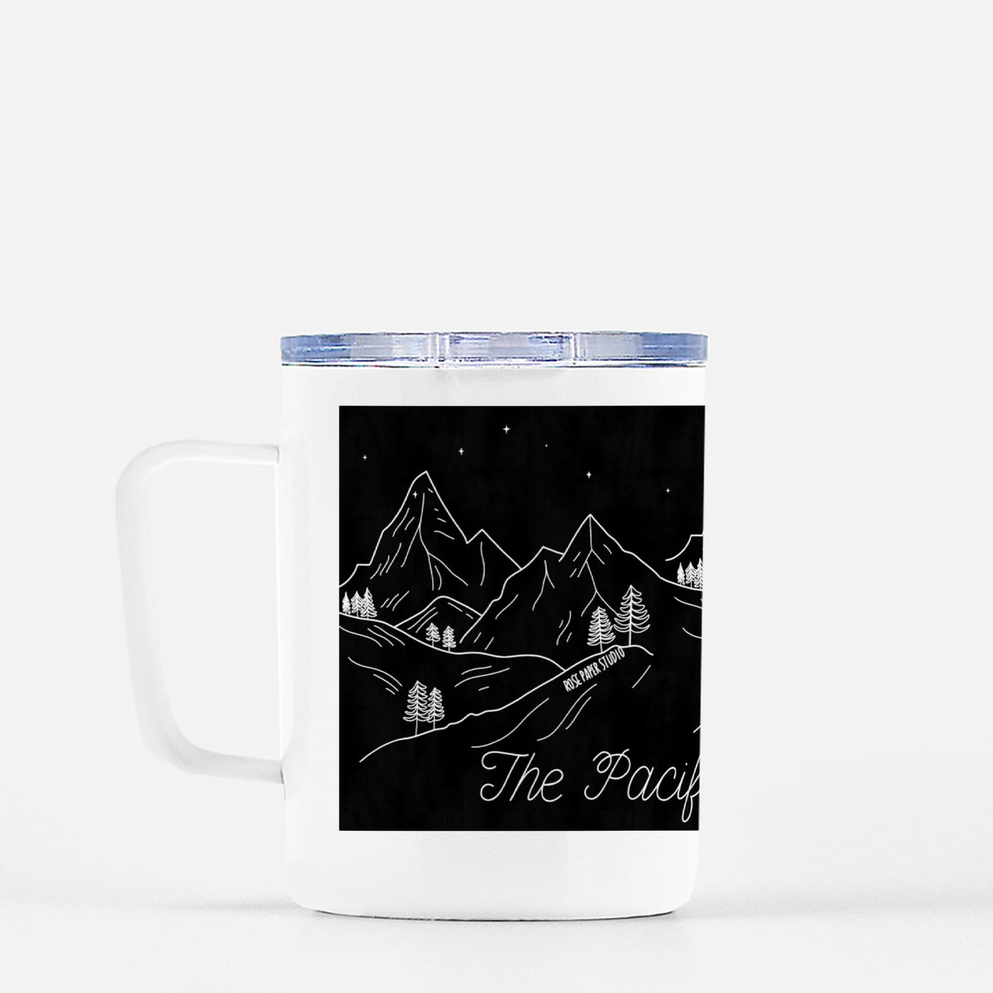 Pacific Northwest | Wraparound Print | Travel Mug w/ Lid | 10 oz