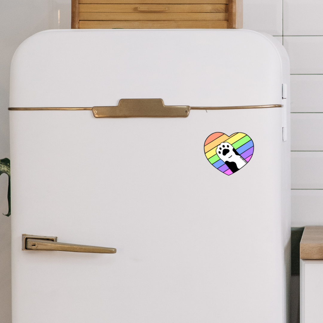 Paws-o-tively Prideful | LGBTQA+ Pride | Magnet