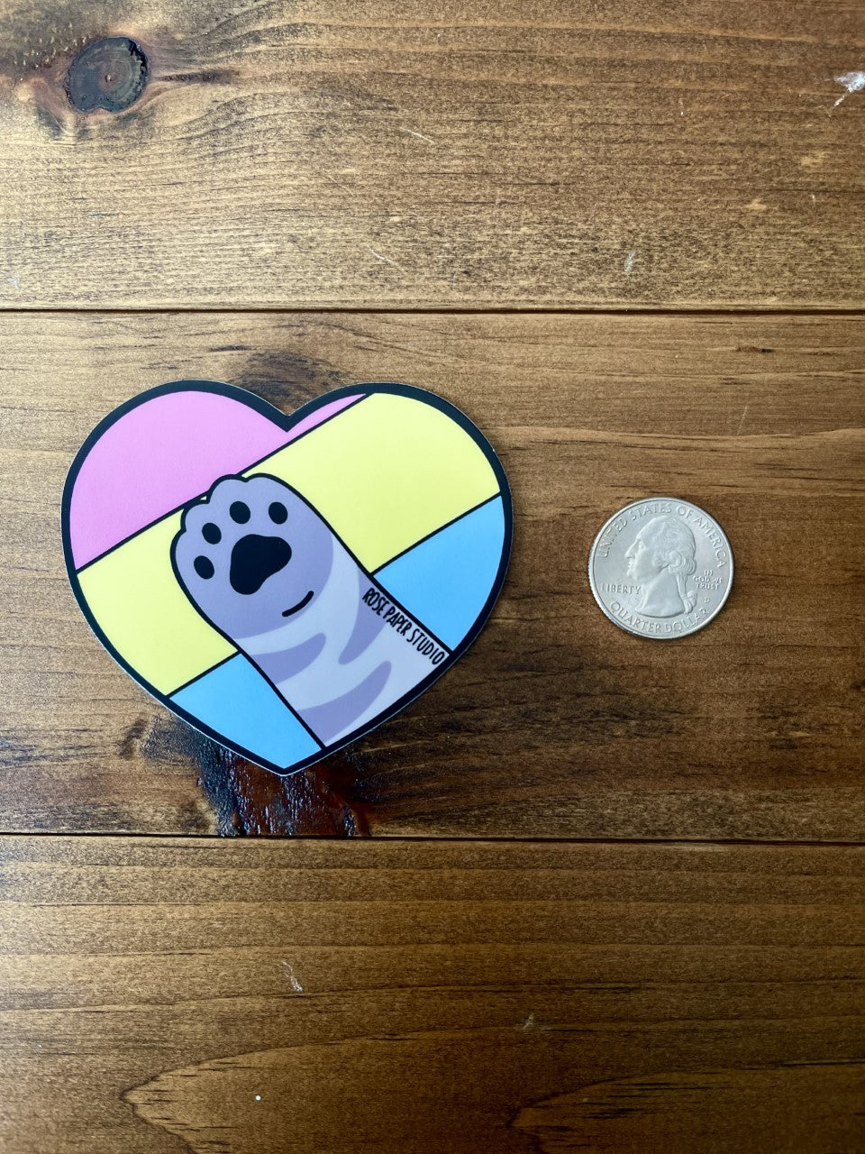 Paws-o-tively Prideful | Pansexual Pride | Weatherproof Die Cut Sticker