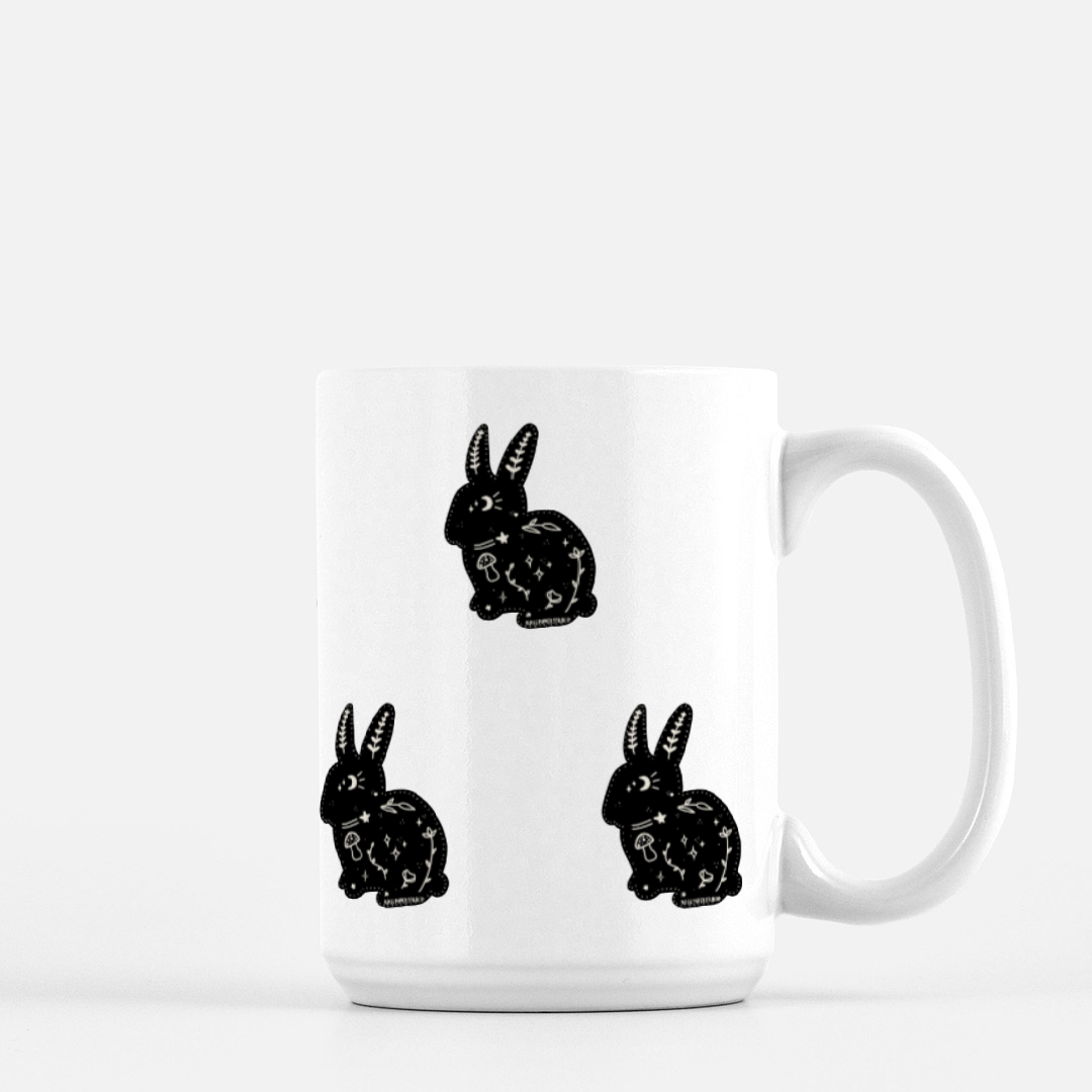 Moon Bunny | Deluxe Ceramic Mug | 15oz